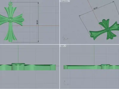 cross 3D print model buy