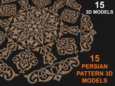15 Persian pattern 3D models 3D model