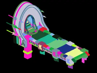 Game Palace - Geonomiya Dongmen 01 3D model