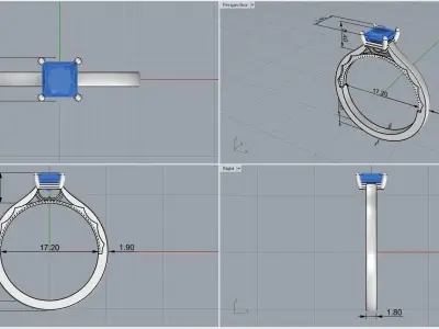 ring code 110 3D print model