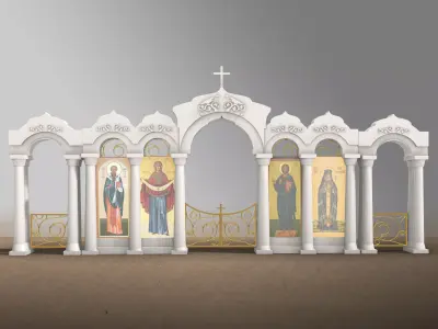 Templon - iconostasis 3D model