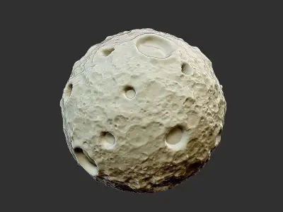 cartoon moon 3D print model
