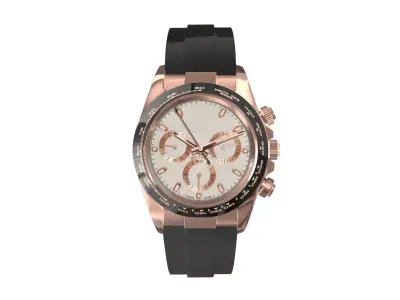 Rolex Cosmograph Daytona Pink Gold - Ivory Dial Low-poly 3D model