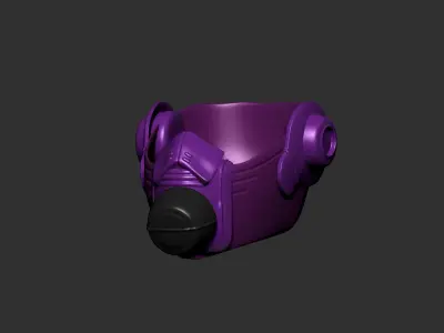 helmet high poly sculpt 3d printable  3D model 20