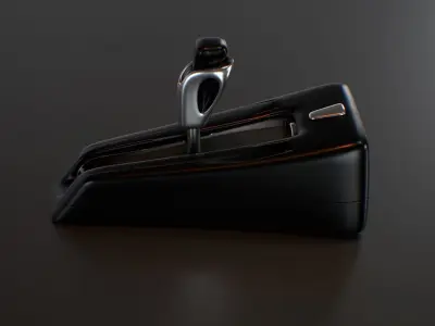 Futuristic Sci Fi Gear Lever Low-poly 3D model