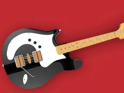 Electric Guitar  Free 3D model