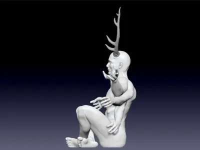 Hannibal Six Armed Stag 3D print model
