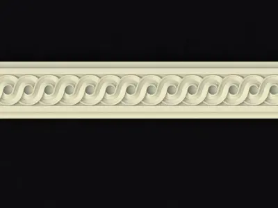 Central decor ornament for furniture 3D model 82