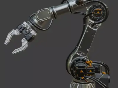 Industrial Robotic Arm 3D ModeL 3D model
