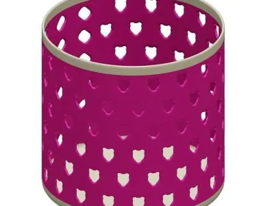 Plastic Stationery Organiser 3D model