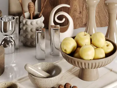 kitchen accessories 013 Low-poly 3D model