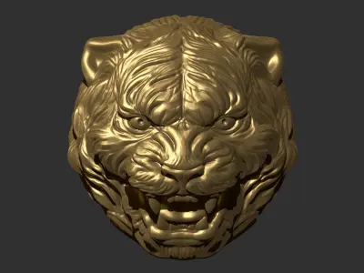 tiger head 3D print model