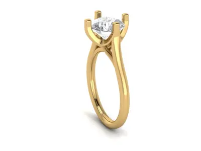 ENGAGEMENT RING 3D print model 4