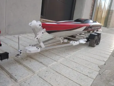 Boat Trailer for crawler or RC car 3D print model