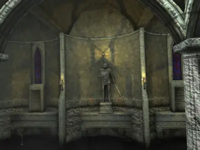 Ancient Temple Low-poly 3D model