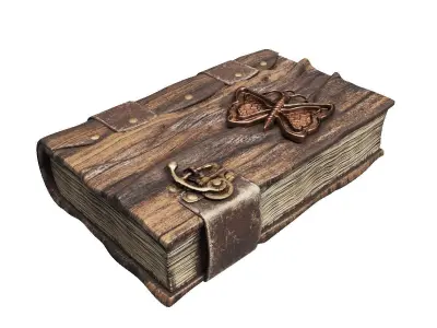 Decorative book Low-poly 3D model