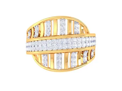 Ladies diamond ring 3D print model buy