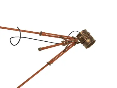 Antiqued Spot Light Floor Lamp  3D model