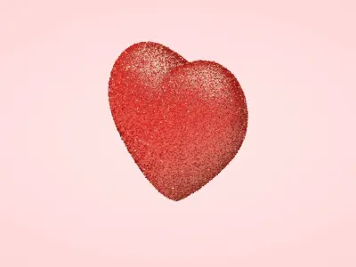 Confetti Heart 3D model