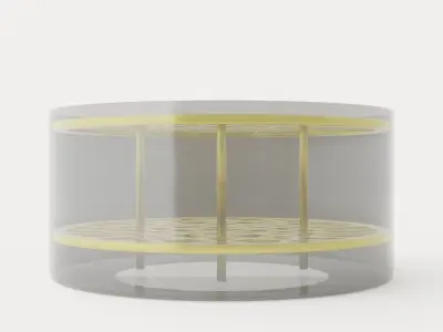 Meadow Vase Large - Brass Low-poly 3D model