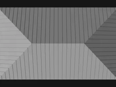 Metal roof 25O10 3D model