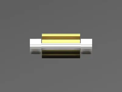 Luxury two-tone Cartier bracelet model bg0019 3D print model