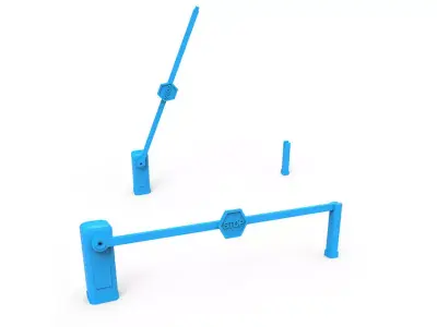 Security Booth Barrier 3D print model