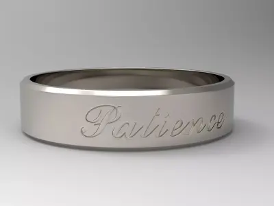 Patience Ring Platinum 3D print model