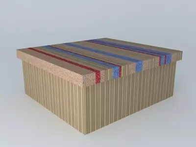 decorative box caixa decorativa Free 3D model