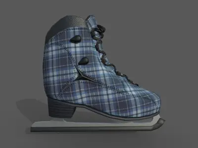 Ice Skates Models  Low-poly 3D model