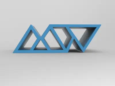 Walserart Wall Furniture Low-poly 3D model