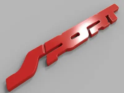 Sport Emblem 3D model