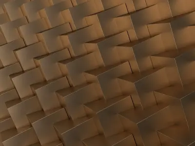 3D Wall Panel 09 Low-poly 3D model