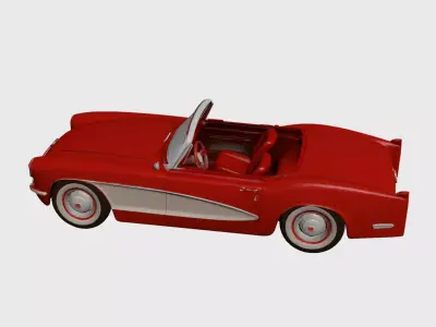 1950s Early Vintage Roadster 3D model 3D model