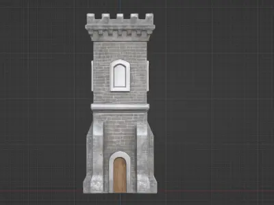 Medieval Watchtower Low-poly 3D model order