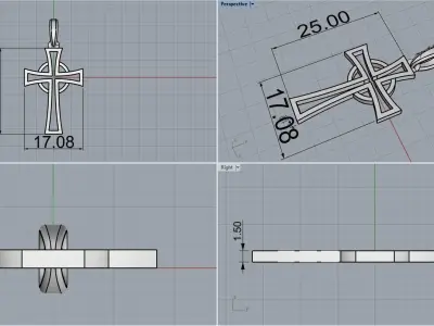 lightweight cross model model 529 3D print model