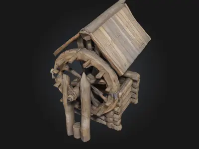 Rustic Well  Timeless Village Essential for Rural Scenes 3D model