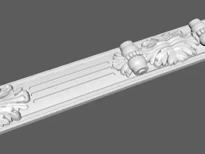 Central decor ornament for furniture 3D model 387