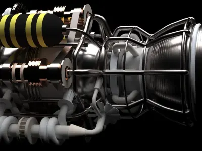 Pegusus Rocket Engine  3D model