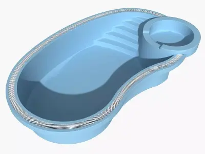 Swimming Pool 02 3D model