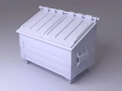 Dumpsters trash can Free 3D model