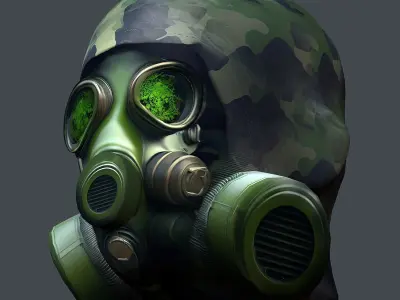Helmet 3d model military combat Military Low-poly Low-poly 3D model 66
