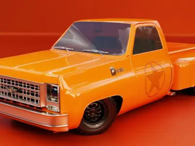 Racing Chevrolet Custom 3D model