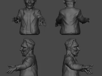 Finger Puppet - Frankstein Monster 3D print model