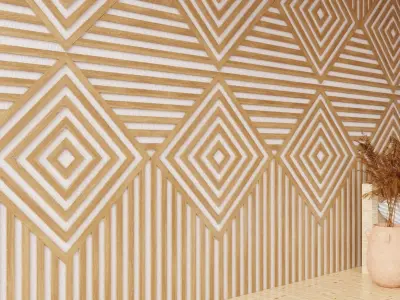 Wall wood seamless set2 v07 3D model