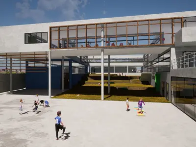 PUBLIC ELEMENTARY SCHOOL  for Twinmotion and Unreal Engine 4 3D model