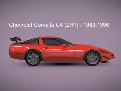 Chevrolet Corvette C4 ZR1 - 1983-1996 3D model