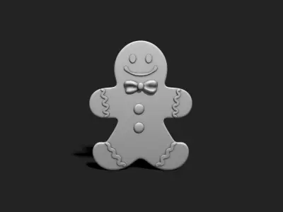Christmas Cookie Ornament - Pendant -  Christmas Tree 4 3D print model