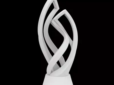 Elegant F1 Trophy Sculpture 3D print model