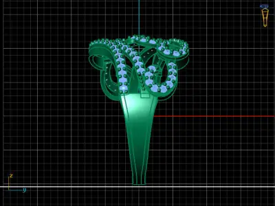 Women Ring 3DM Womens Ring 3d models 3D print model 3D print model 56